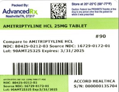 Amitriptyline HCL 80425-0212-03.jpg label 3 - Amitriptyline HCL 80425 0212 03